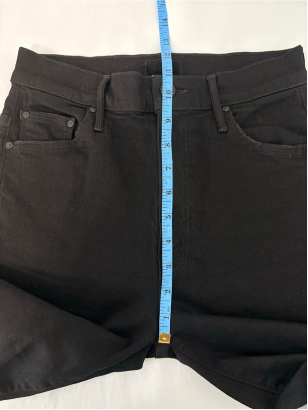 MOTHER Swooner Dagger Ankle Fray LaceHem Sz 26 (12.5W) BaaBaaBlackSheep #301 EUC - Picture 13 of 14